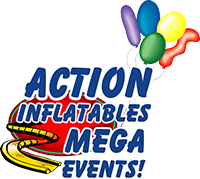 action inflatables logo
